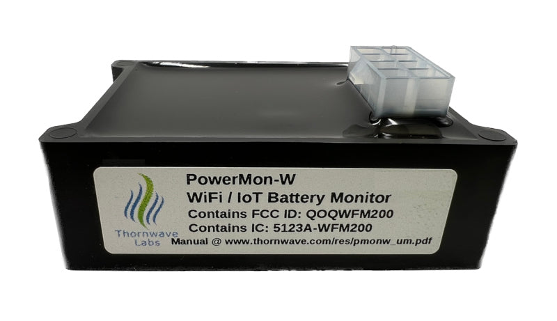 PowerMon-W - WiFi / IoT Advanced Battery Monitor / DC Power Meter with data logging - Thornwave Labs