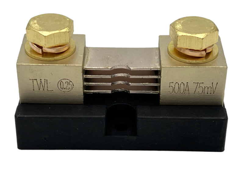 Shunt Weston 500A, 50mV Drop Sur Base Bois - Vintage Pour Radio/électronique/radioamateur, Occasion