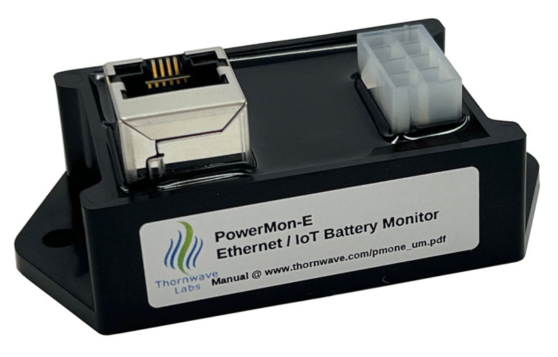 Coming soon - PowerMon-E - Ethernet / IoT Advanced Battery Monitor / DC Power Meter with data logging - Thornwave Labs