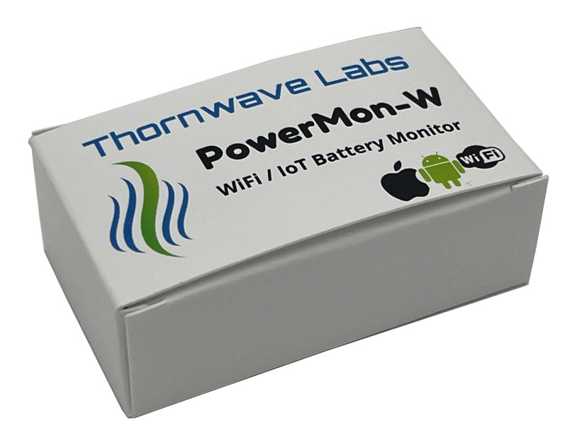 PowerMon-W - WiFi / IoT Advanced Battery Monitor / DC Power Meter with data logging - Thornwave Labs