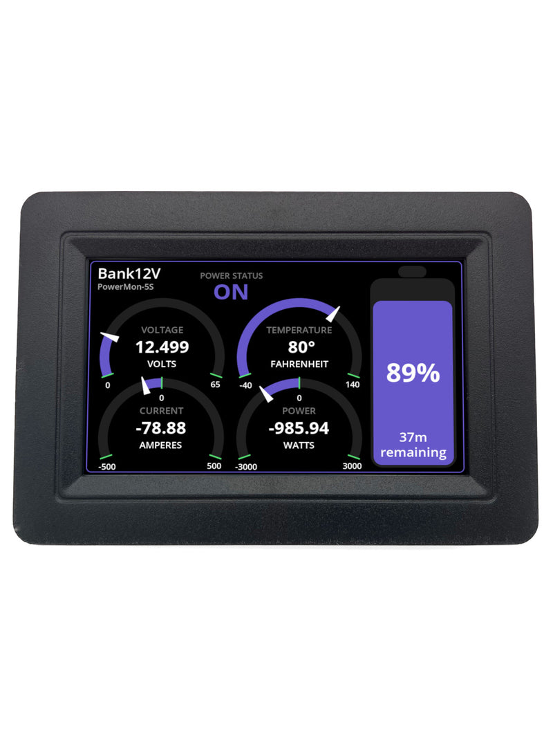 PowerMon-5S - 500A Bluetooth LE Advanced Battery Monitor / DC Power Me
