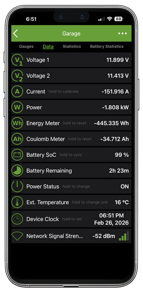 PowerMon - Bluetooth LE Advanced Battery Monitor / DC Power Meter with