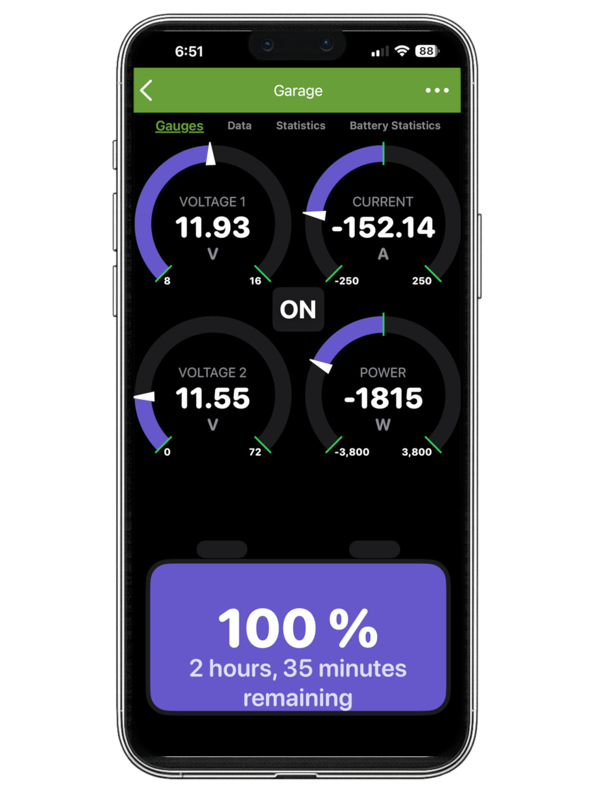 PowerMon-5S - 500A Bluetooth LE Advanced Battery Monitor / DC Power Me