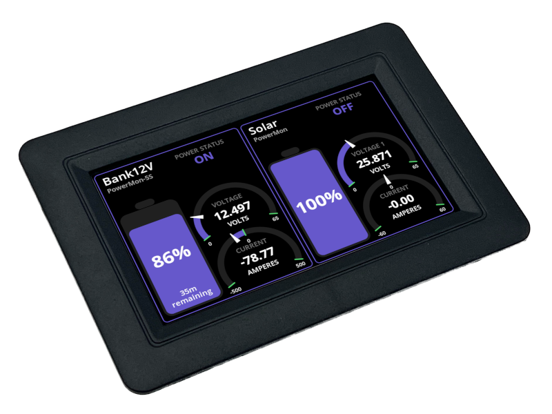 PowerMon-D4 - 4.3" Bluetooth Color Touchscreen Display - Thornwave Labs